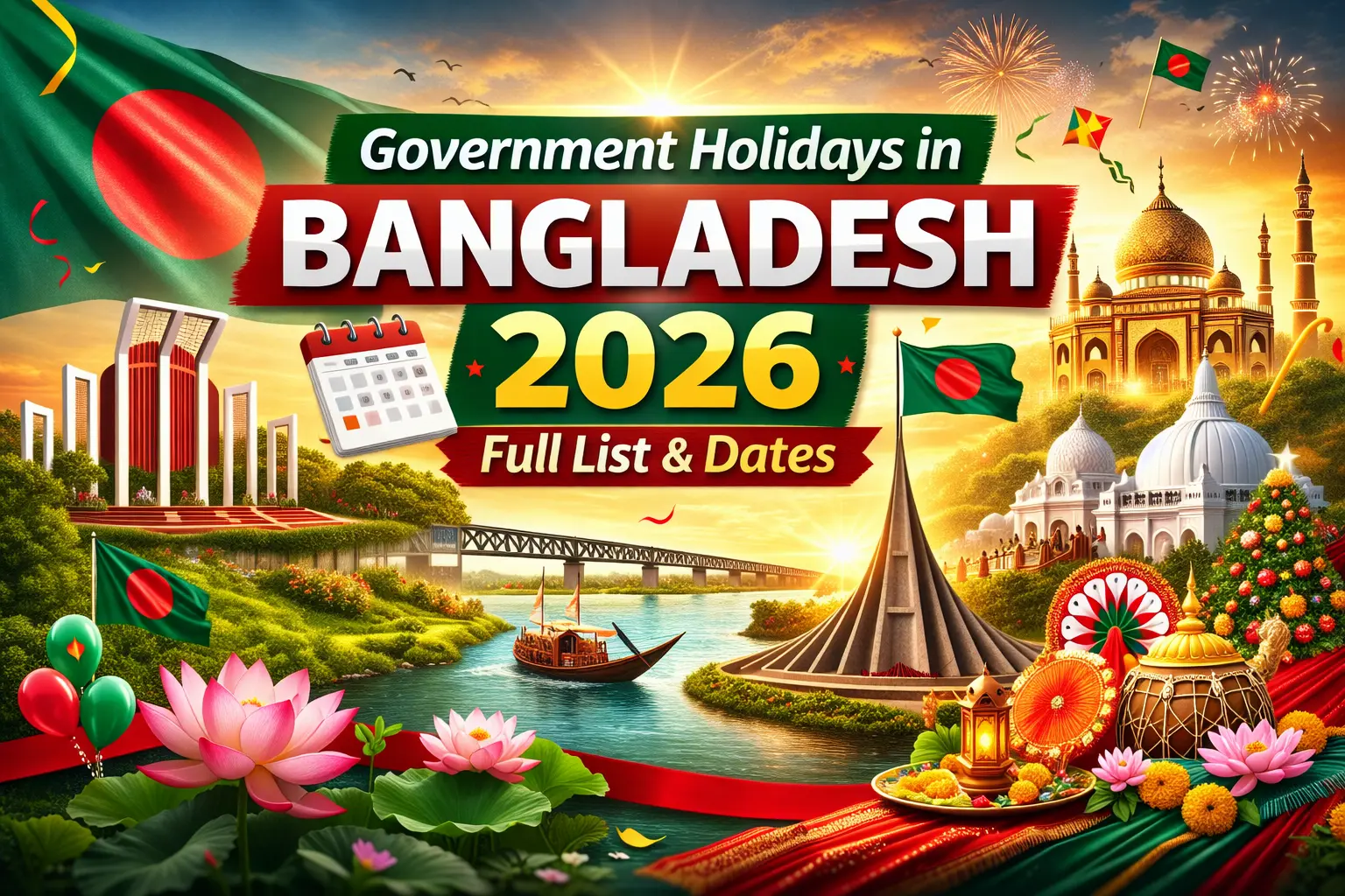Govt Holidays in Bangladesh 2026